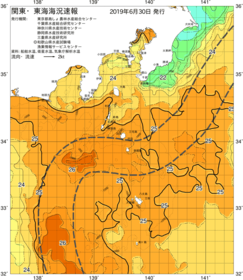 関東・東海海況速報/伊豆諸島海域(2019/06/30)