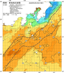 関東・東海海況速報/伊豆諸島海域(2020/06/25)