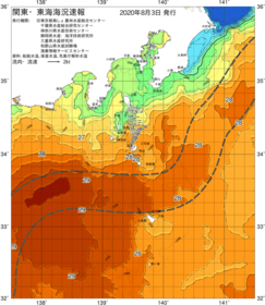 関東・東海海況速報/伊豆諸島海域(2020/08/03)