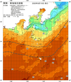 関東・東海海況速報/伊豆諸島海域(2020/08/10)