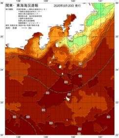 関東・東海海況速報/伊豆諸島海域(2020/08/20)