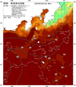 関東・東海海況速報/伊豆諸島海域(2020/08/22)