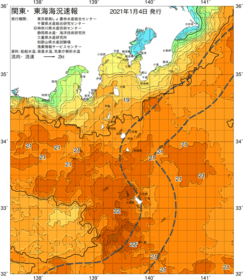 関東・東海海況速報/伊豆諸島海域(2021/01/04)