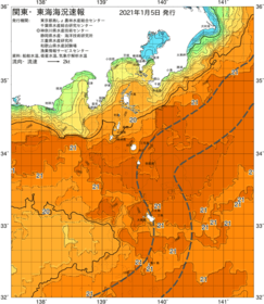 関東・東海海況速報/伊豆諸島海域(2021/01/05)