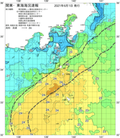 関東・東海海況速報/伊豆諸島海域(2021/06/01)