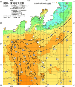関東・東海海況速報/伊豆諸島海域(2021/06/14)