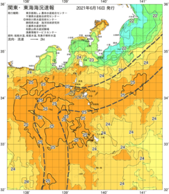 関東・東海海況速報/伊豆諸島海域(2021/06/16)