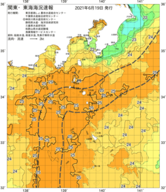関東・東海海況速報/伊豆諸島海域(2021/06/19)
