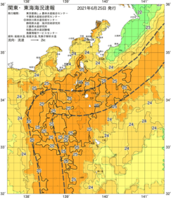 関東・東海海況速報/伊豆諸島海域(2021/06/25)