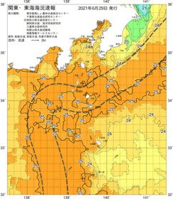 関東・東海海況速報/伊豆諸島海域(2021/06/29)