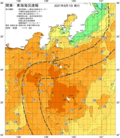 関東・東海海況速報/伊豆諸島海域(2021/08/01)