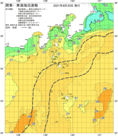 関東・東海海況速報/伊豆諸島海域(2021/08/20)