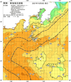 関東・東海海況速報/伊豆諸島海域(2021/10/08)