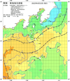 関東・東海海況速報/伊豆諸島海域(2022/06/22)