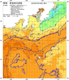 関東・東海海況速報/伊豆諸島海域(2022/06/28)