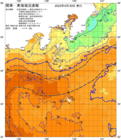 関東・東海海況速報/伊豆諸島海域(2022/06/30)