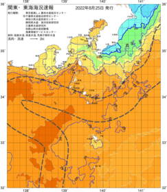 関東・東海海況速報/伊豆諸島海域(2022/08/25)