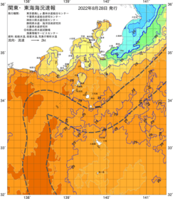 関東・東海海況速報/伊豆諸島海域(2022/08/28)
