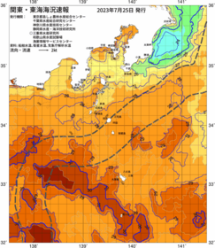 関東・東海海況速報/伊豆諸島海域(2023/07/25)