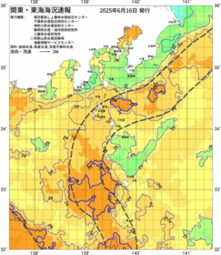 関東・東海海況速報/伊豆諸島海域(2025/06/16)