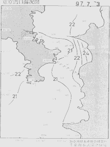 東京湾口海況図(1997/07/03)