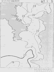 東京湾口海況図(1997/07/05)