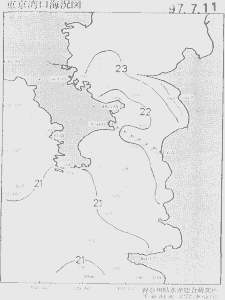 東京湾口海況図(1997/07/11)