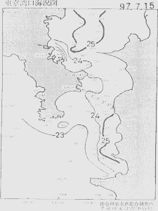 東京湾口海況図(1997/07/15)