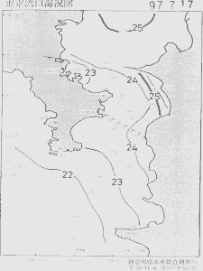 東京湾口海況図(1997/07/17)