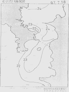 東京湾口海況図(1997/07/18)