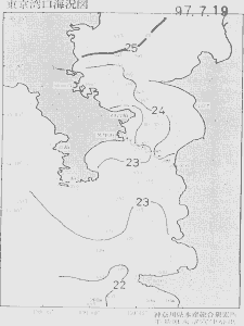 東京湾口海況図(1997/07/19)