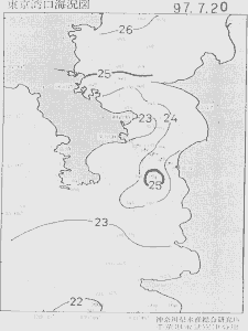 東京湾口海況図(1997/07/20)