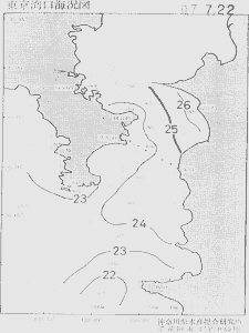東京湾口海況図(1997/07/22)
