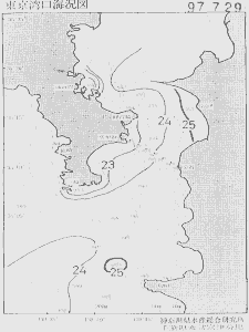 東京湾口海況図(1997/07/29)