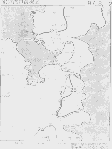 東京湾口海況図(1997/08/02)