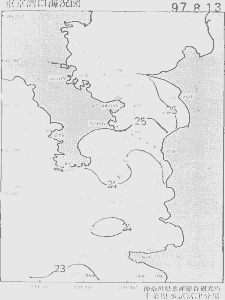 東京湾口海況図(1997/08/13)