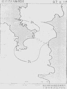 東京湾口海況図(1997/08/15)