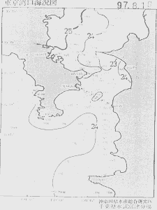東京湾口海況図(1997/08/19)