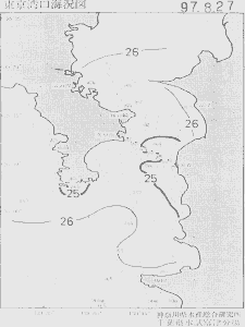 東京湾口海況図(1997/08/27)
