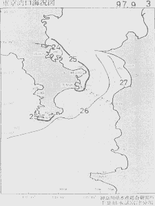 東京湾口海況図(1997/09/03)