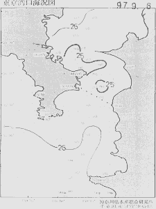 東京湾口海況図(1997/09/06)