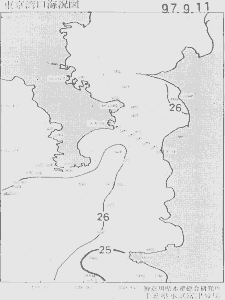 東京湾口海況図(1997/09/11)