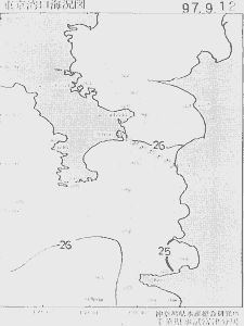 東京湾口海況図(1997/09/12)