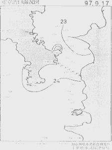 東京湾口海況図(1997/09/17)