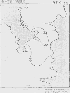東京湾口海況図(1997/09/19)