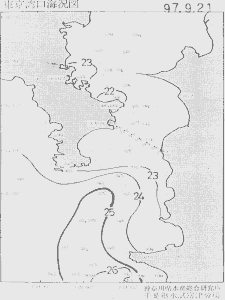 東京湾口海況図(1997/09/21)