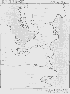 東京湾口海況図(1997/09/24)