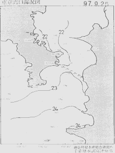東京湾口海況図(1997/09/25)