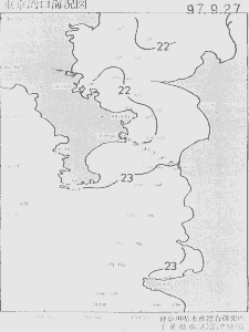 東京湾口海況図(1997/09/27)