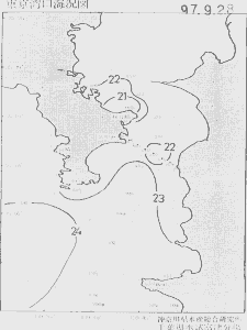 東京湾口海況図(1997/09/28)